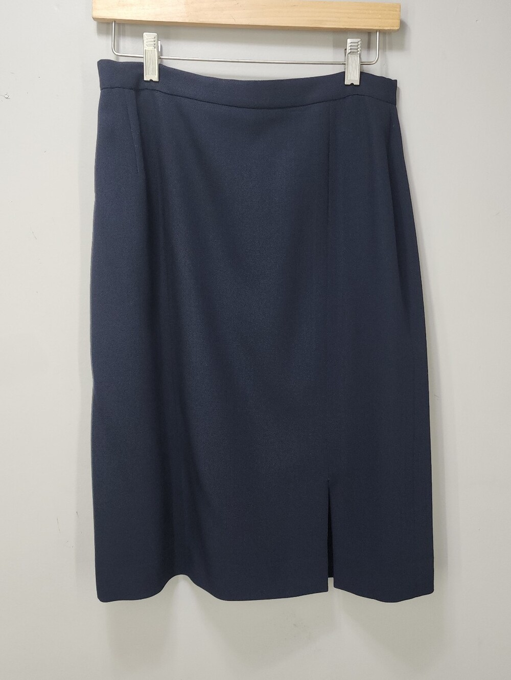 90s Vintage Max Mara Wool Pencil Skirt
